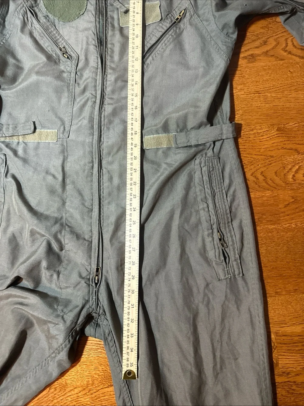 Vintage Military Flight Suit Coveralls Mens M/L Green Jumpsuit Distressed 60s